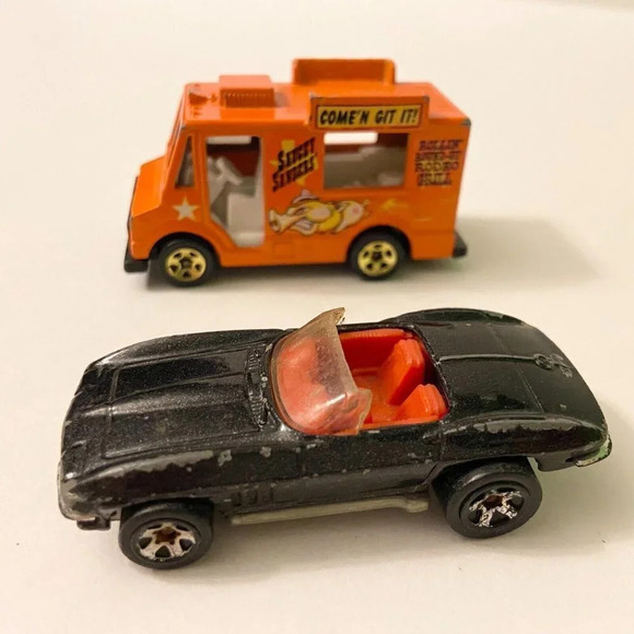 Vintage  Hot Wheels Track T Road Rocket Corvette Splitting Image Saucey Sanders - Picture 10 of 12